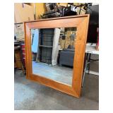 Excellent Quality and Condition Large Danish Modern Square Wall Mirror