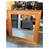 Excellent Quality and Condition Large Danish Modern Square Wall Mirror