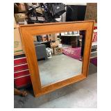 Excellent Quality and Condition Large Danish Modern Square Wall Mirror