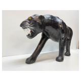 Fantastic HUGE Mid Century Leather Panther