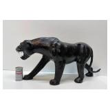 Fantastic HUGE Mid Century Leather Panther
