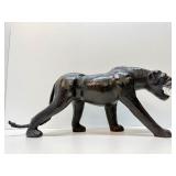 Fantastic HUGE Mid Century Leather Panther