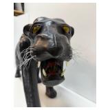 Fantastic HUGE Mid Century Leather Panther
