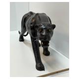 Fantastic HUGE Mid Century Leather Panther