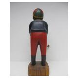 2 Large Carved Wood Golfer Statues