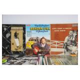 Large Lot of Assorted Vinyl Records Country & other Mixed Genres