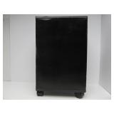 Restored Antique Tin Pie Safe Cabinet w/Wheels & Glass Top