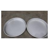 (2) 16" Aluminum Cake Pans