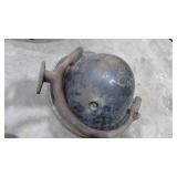 (2) Vintage 10" Car Lights and (2) Oil Coolers