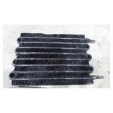 (2) Vintage 10" Car Lights and (2) Oil Coolers