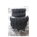 Set of Tires removed from Kubota Tractor