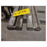 (2) Cushion Cut Wall Saw Tracks, 98...