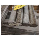 (2) Cushion Cut Wall Saw Tracks, 51...