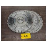 (4) 15" Diamond Saw Blades...