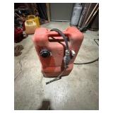 Boat gas tank and hose