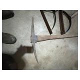 Yard tools 2 grass cutters and pic ax
