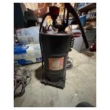 80/90 gear lube barrel and pump on rolling stand