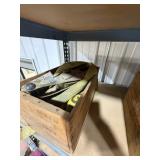 Crate of Straps and Federal wood box