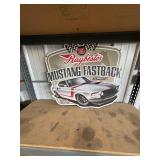 Mustang Fastback Sign