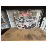 Mustang Fastback Sign