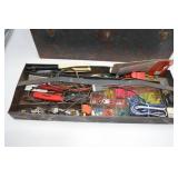 Metal Tool Box w/electrical items