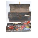 Metal Tool Box w/electrical items