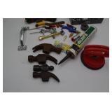 2 small tool boxes with garage items