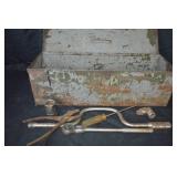 Metal Tool Box with tools