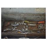 Metal Tool Box with tools