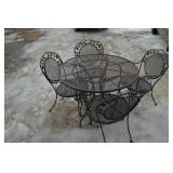 Wrought Iron Table and Chairs