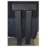 2 Boston Floor Speakers and shelf speaker