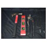 Level, Hammer, pliers