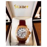 Stauer Wristwatch Set with Two Watches and Extra Leather Strap