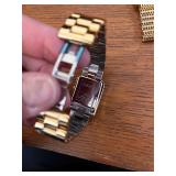 Coach Gold Tone Quartz Watch and Pierre Cardin Gold Tone Quartz Watch with Storage Bags