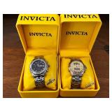 Set of 2 Invicta Stainless Steel Chronograph Watches in Boxes