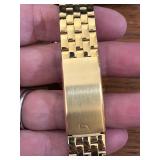 Pair of Gruen Precision Gold Tone Quartz Wrist Watches with Boxes