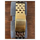 Pair of Gruen Precision Gold Tone Quartz Wrist Watches with Boxes