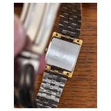 Pair of Gruen Precision Gold Tone Quartz Wrist Watches with Boxes