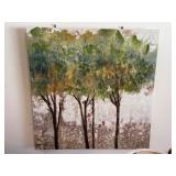 Abstract Tree Artwork on Canvas 24x24 Inches