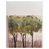 Abstract Tree Artwork on Canvas 24x24 Inches