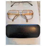 Collection of 7 Vintage and Designer Eyeglasses with Cases and extra cases