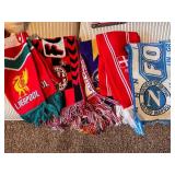 Collection of 5 European Football Club Scarves