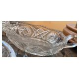 Cut Glass Crystal Tableware Collection with Vase and Dishes