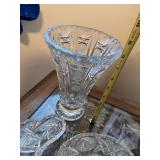 Cut Glass Crystal Tableware Collection with Vase and Dishes