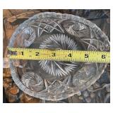 Cut Glass Crystal Tableware Collection with Vase and Dishes