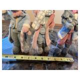 Set of 4 Decorative Snowman Figurines Holiday Collectibles