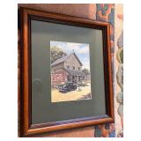 Set of 2 Framed Americana Prints by Pamela C. Renfrew