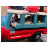 Colorful Aruba Santa Cruz Souvenir Bus Figurine