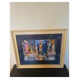 Set of 3 Framed New York City Prints with Wood Frames 23x19 Inches