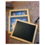 Set of 3 Framed New York City Prints with Wood Frames 23x19 Inches